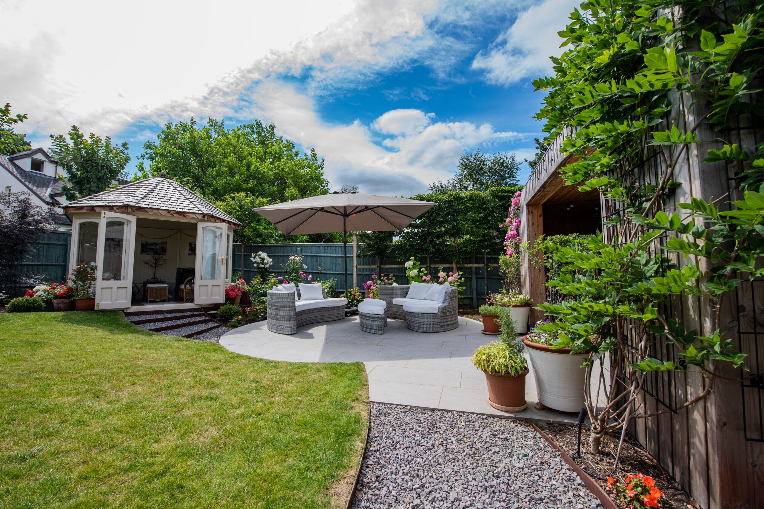 Cheltenham garden design outdoor entertaining areas