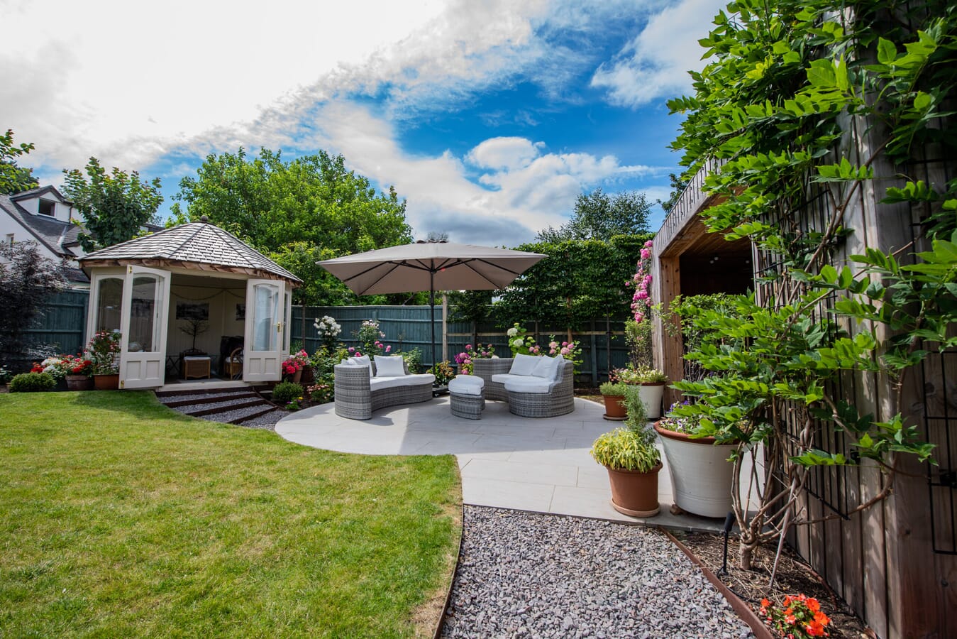 Cheltenham garden design outdoor entertaining areas