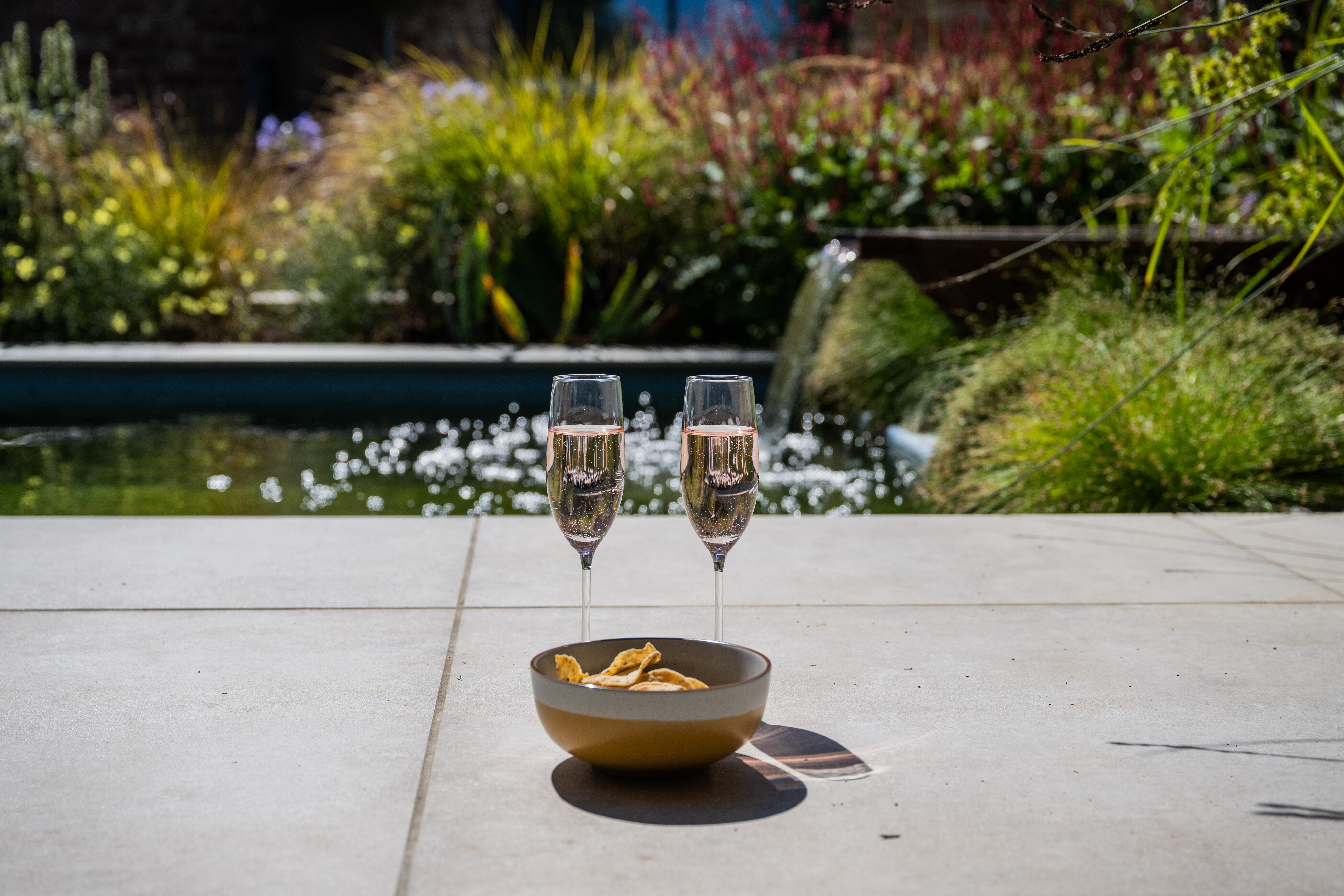 Relaxed water features