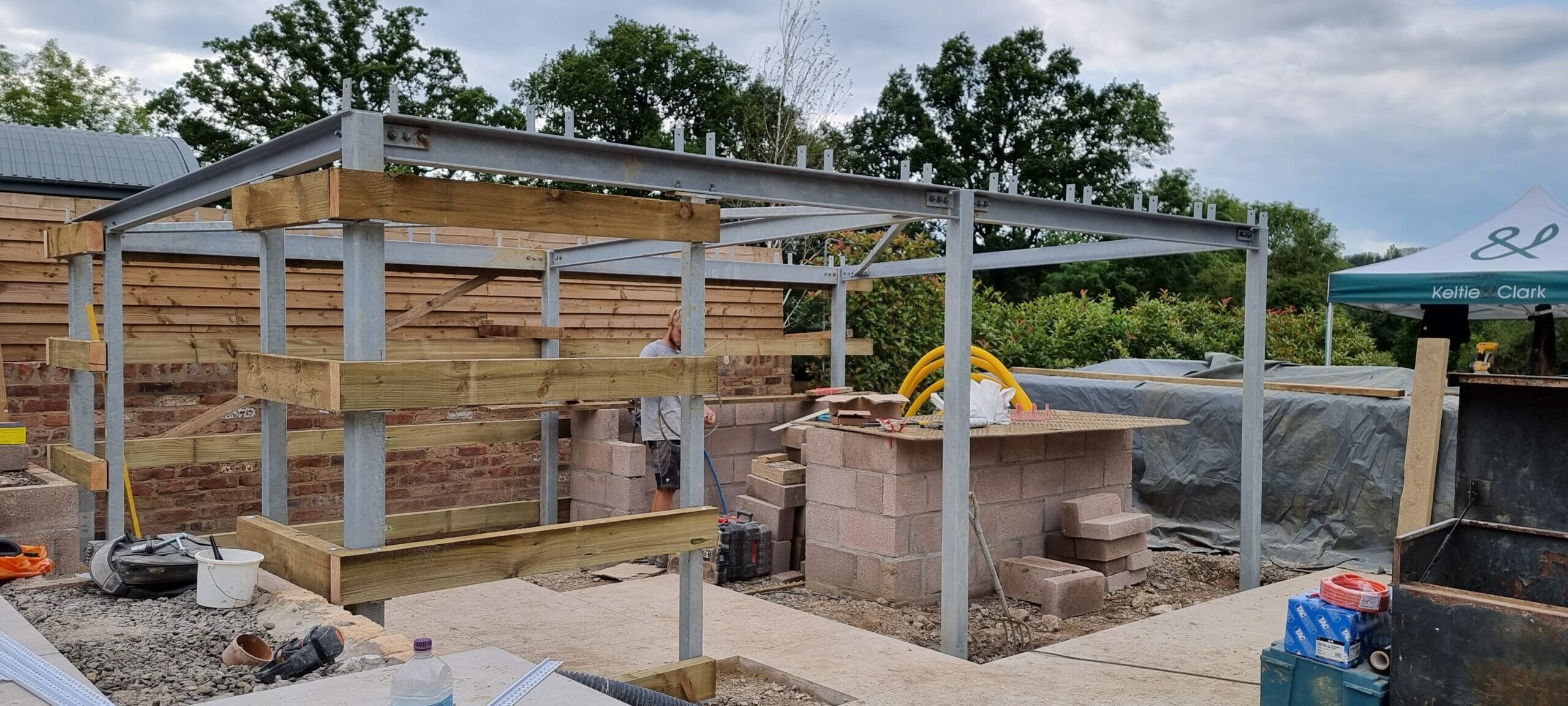 Construction underway