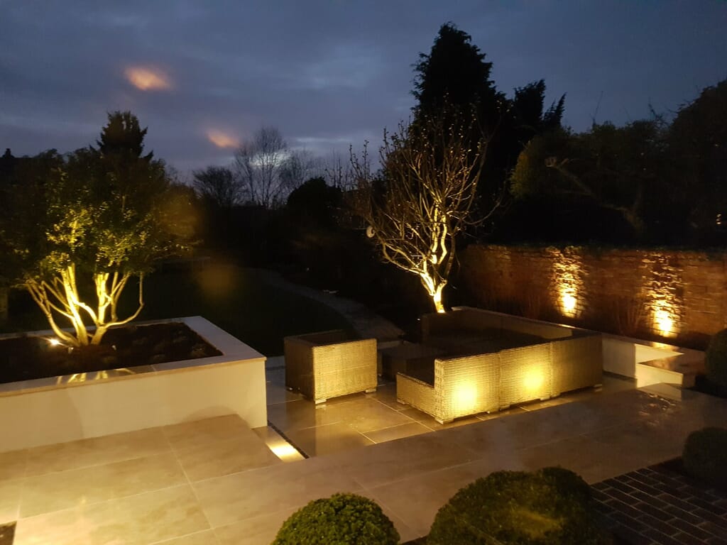 Outdoor lighting ideas for a patio in a Cheltenham garden design