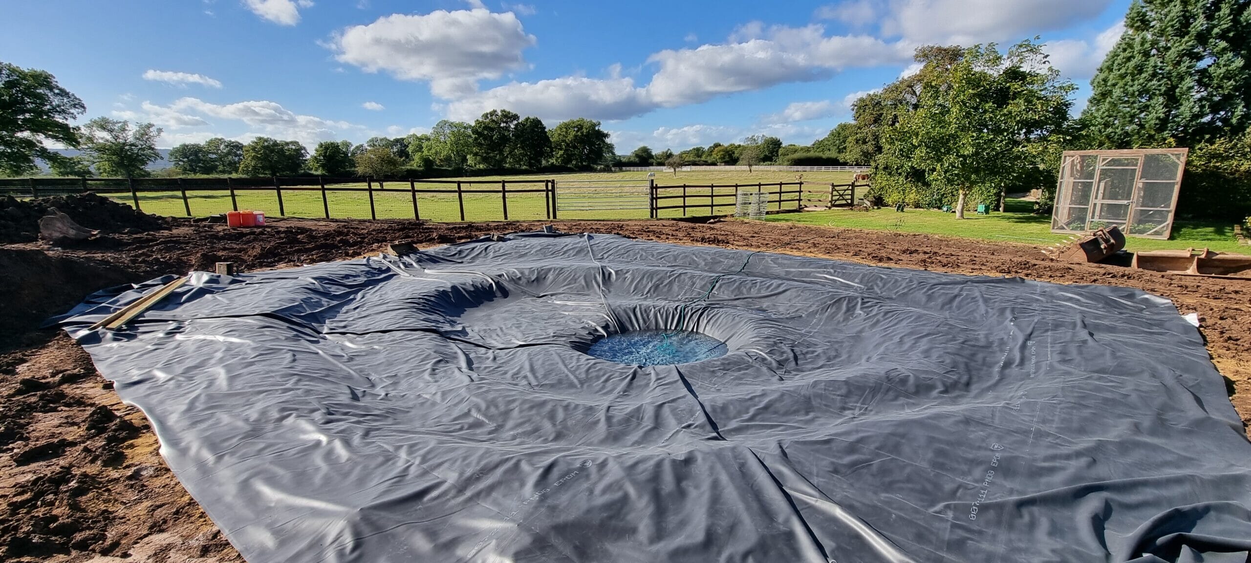 Fells water going in