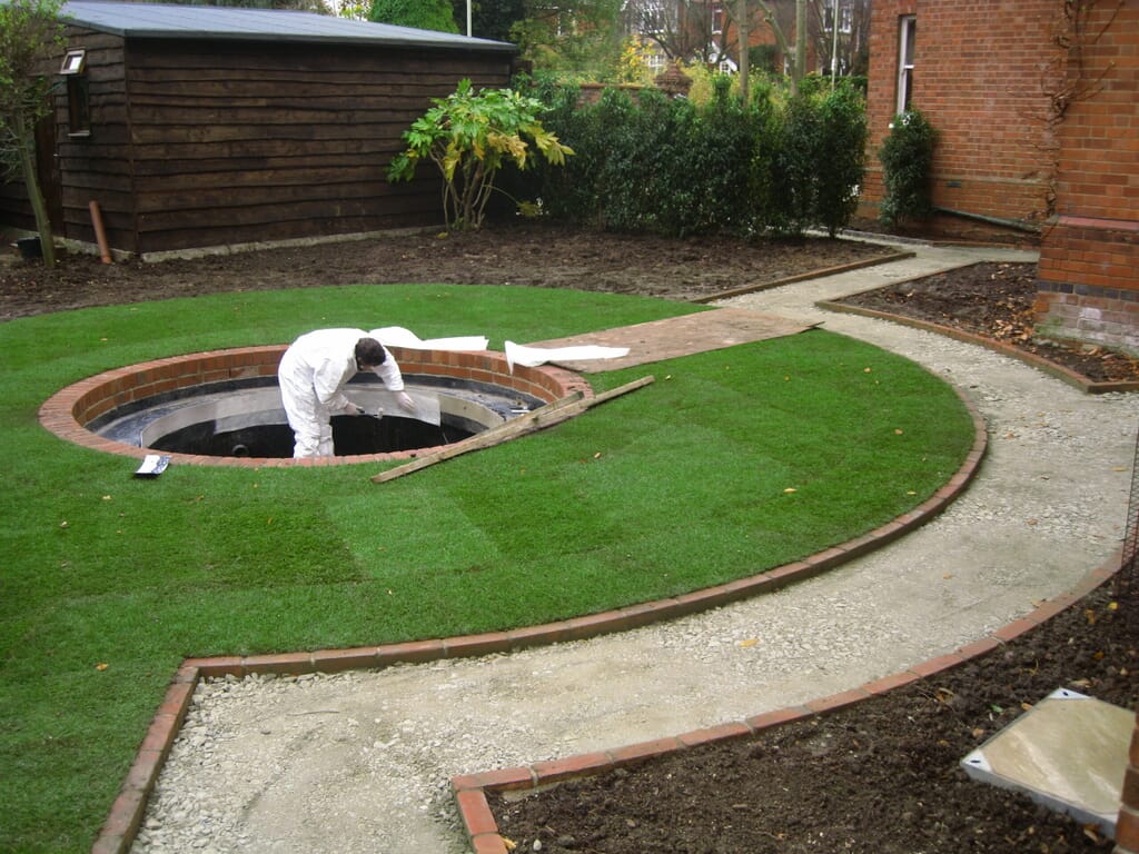 Landscape gardener in the Cotswolds fibreglass creation