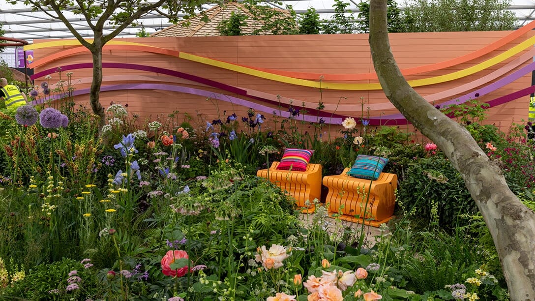 Chelsea2024 H8A0557 May 19 2024 Penelope Walker the Panathlon of Joy garden